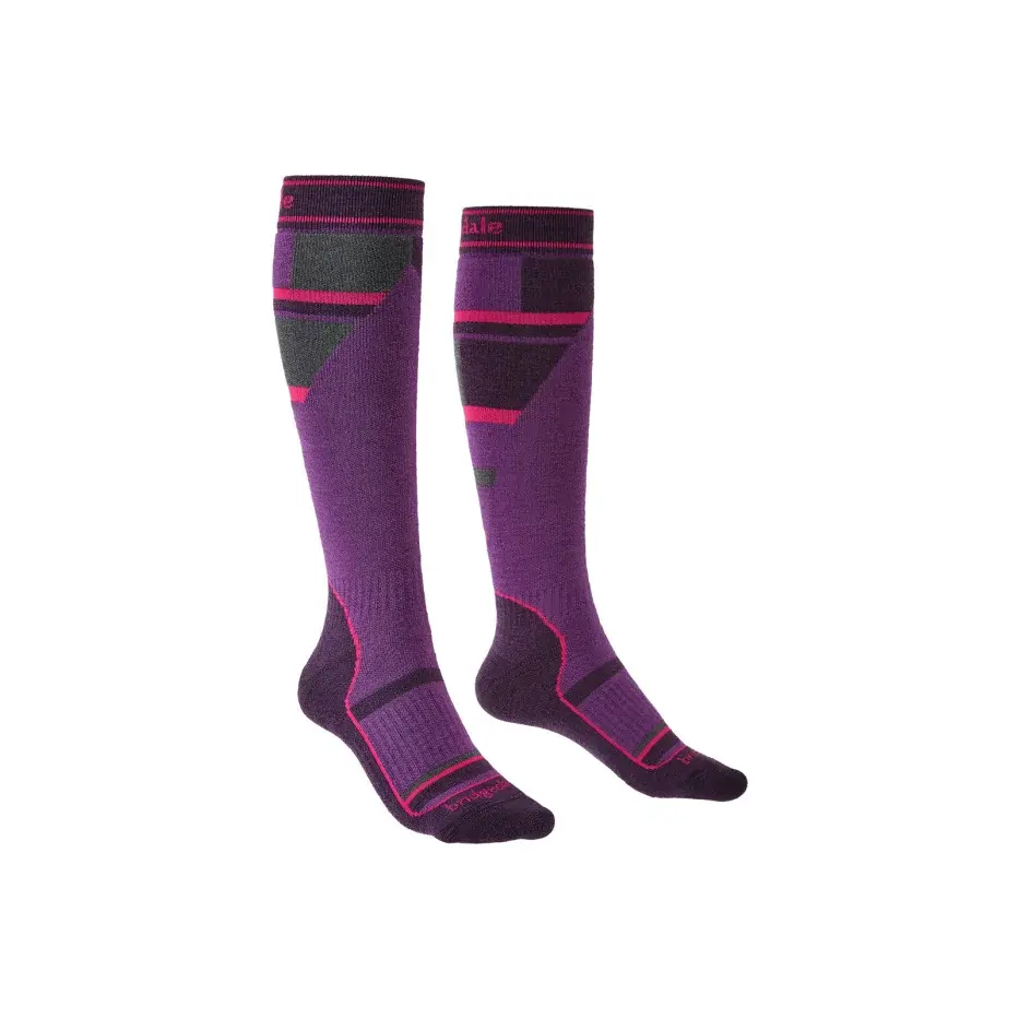 Bridgedale Kindersokken Bridgedale Ski Mountain Junior purple/grey/070