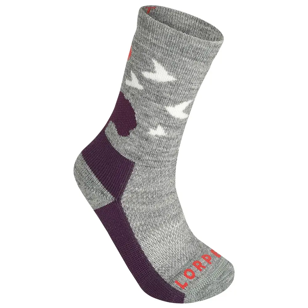 Lorpen Kindersokken Lorpen Midweight Hiker Eco Kids GREY