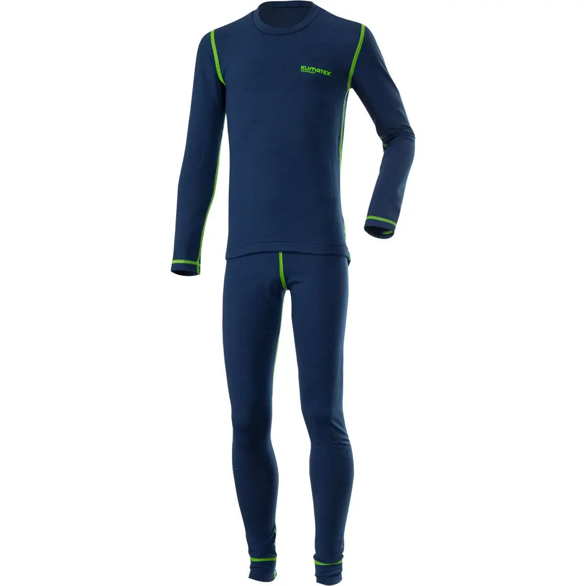 Klimatex Kinder thermokleding Klimatex Roki donkerblauw/geel neon