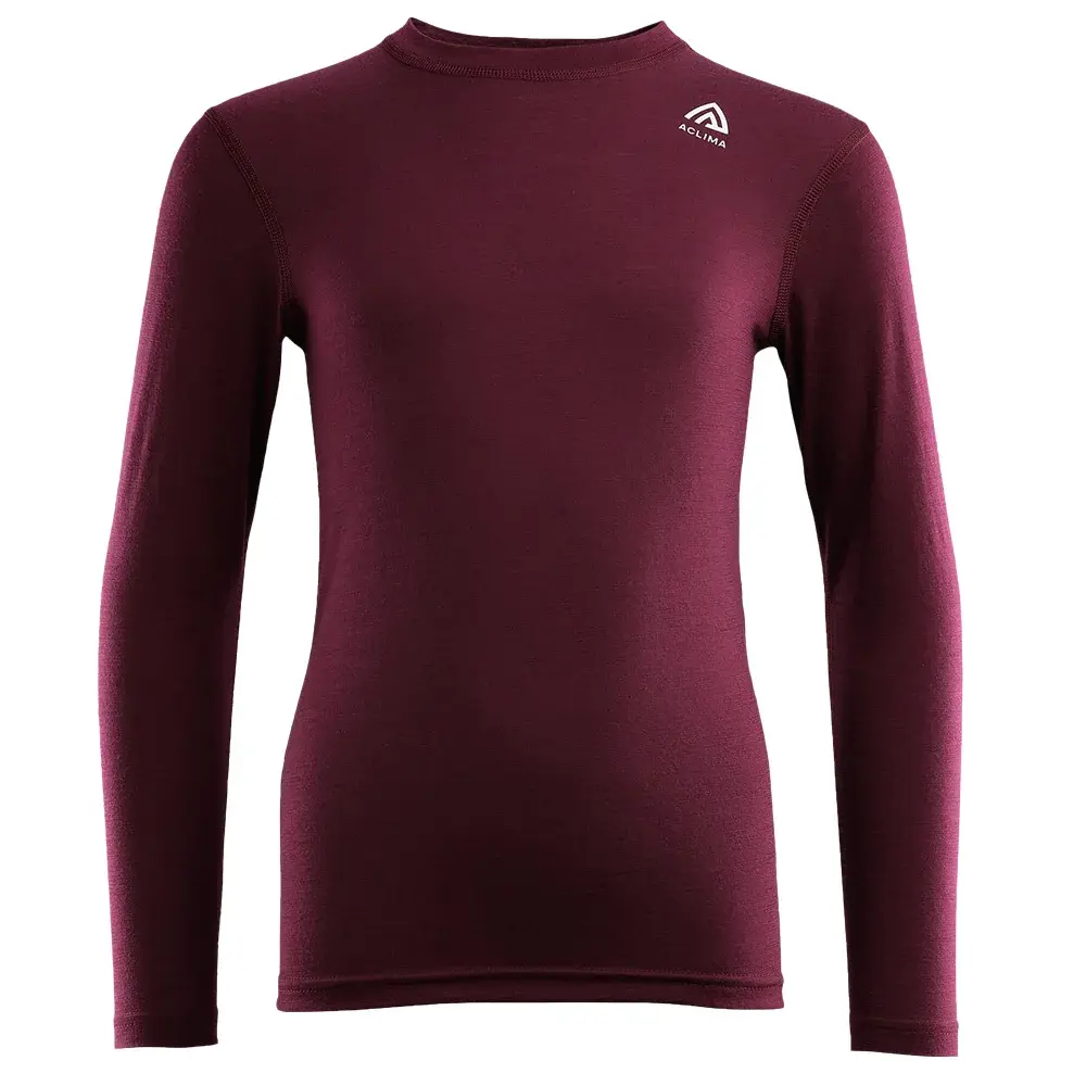 Aclima Kindershirt Aclima LightWool T-Shirt Crew Neck zinfandel