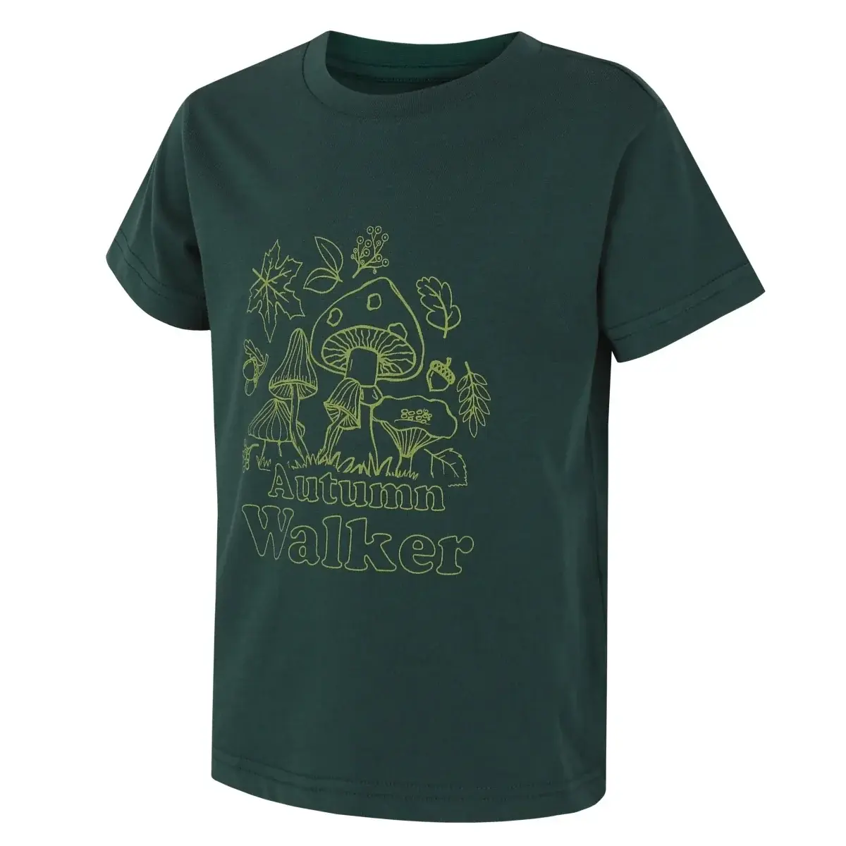 Husky Kindershirt Husky Tee Mushroom K dark green