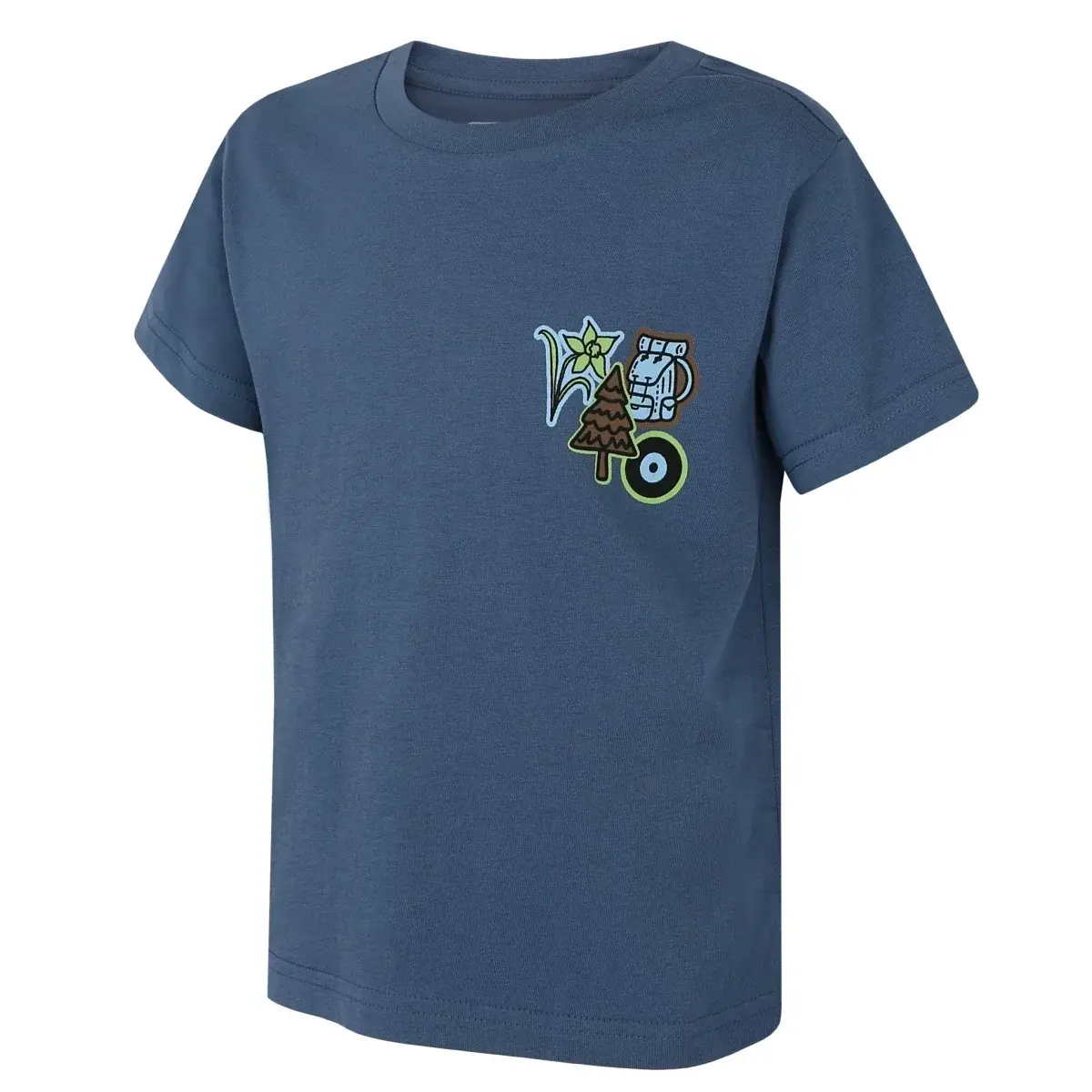 Husky Kindershirt Husky Tee Patch K blue