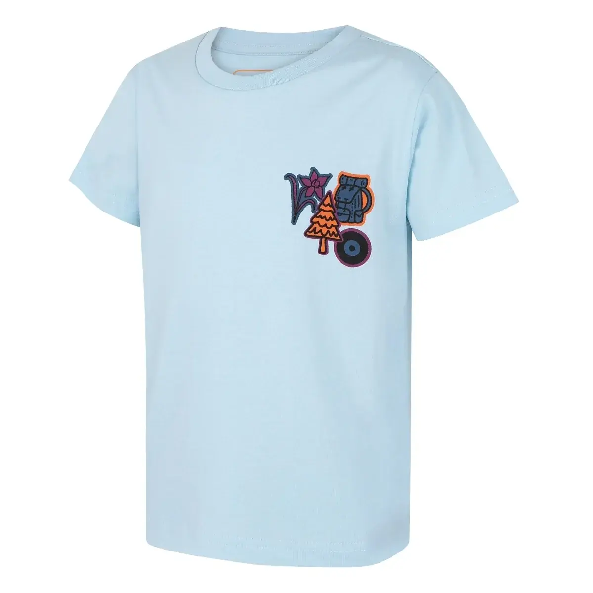 Husky Kindershirt Husky Tee Patch K light blue