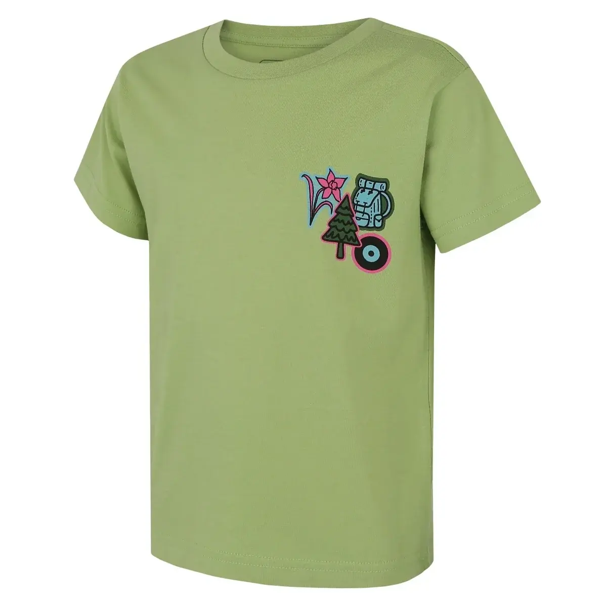 Husky Kindershirt Husky Tee Patch K light green