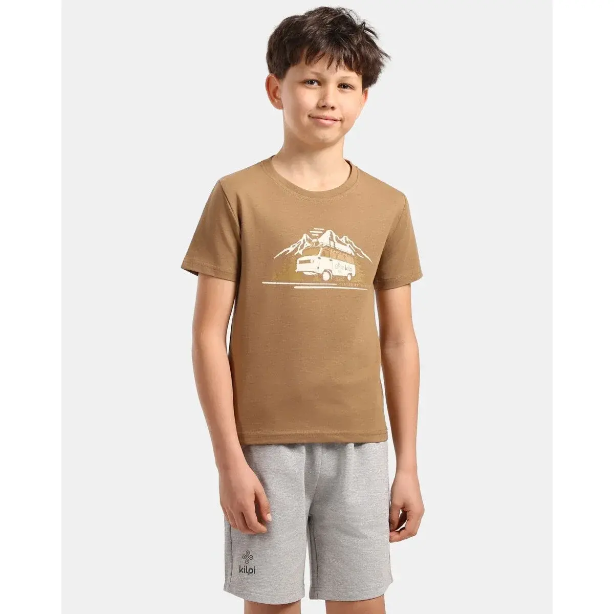 Kindershirt Kilpi ALBION-JB bruin