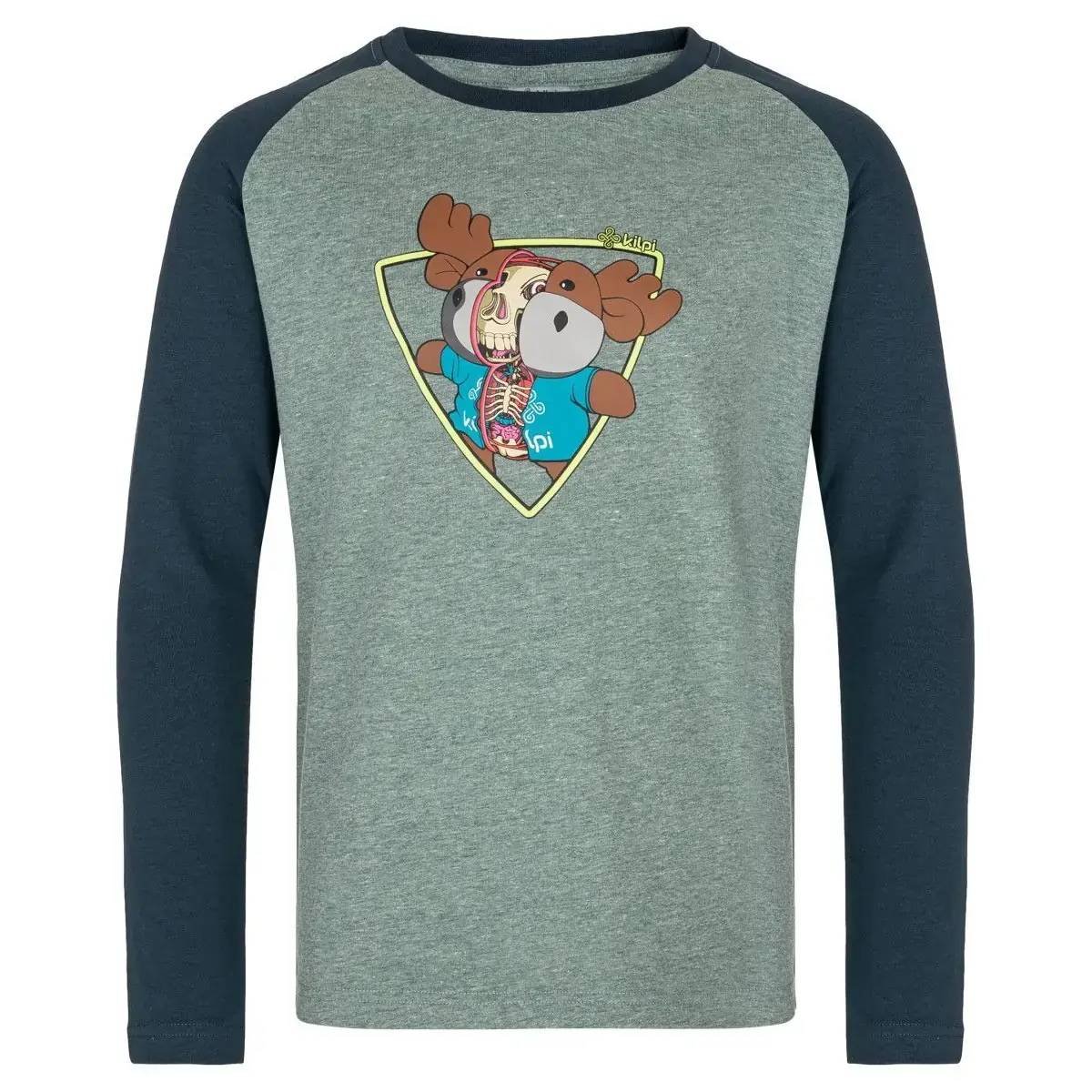 Kilpi Kinder katoenen shirt Kilpi Sonier-JB donkergroen