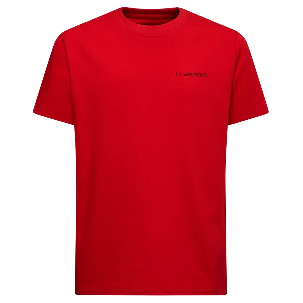 La Sportiva Kindershirt La Sportiva Climbing Days mountain red/redwood