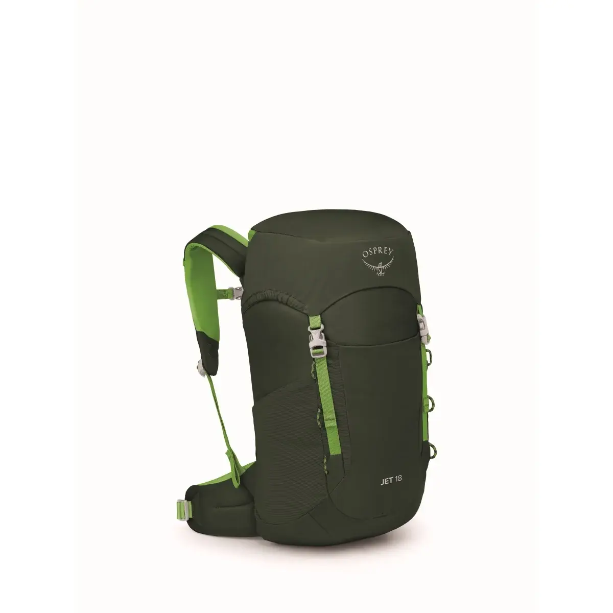 Osprey Kinderrugzak Osprey Jet 18L green canopy/limeline green