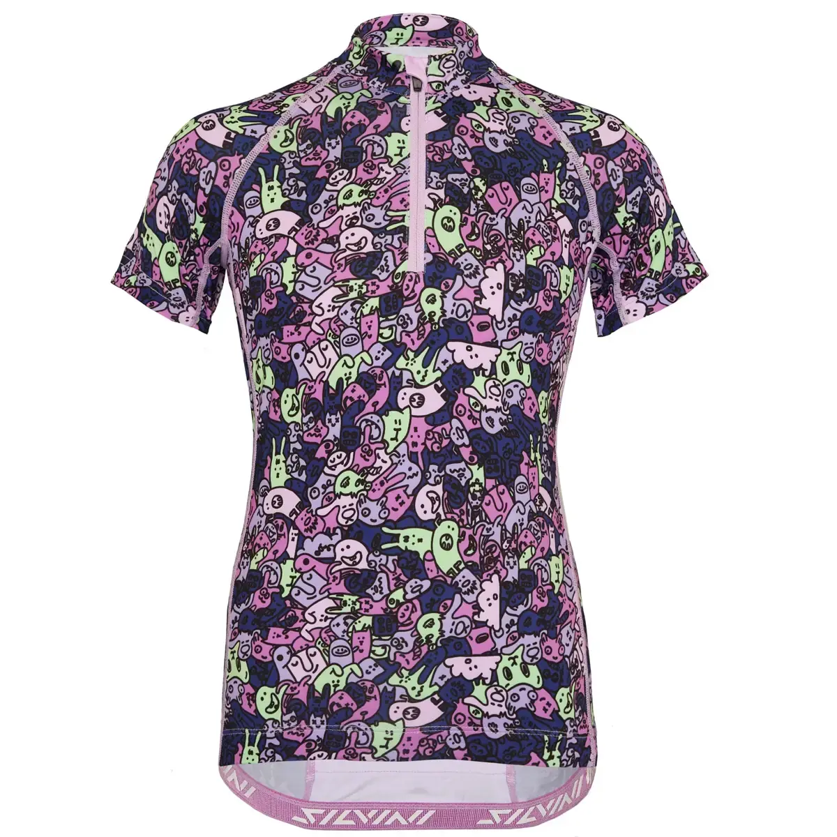 Silvini Kinder fietsshirt Silvini CD1434 Scrivia blush-green