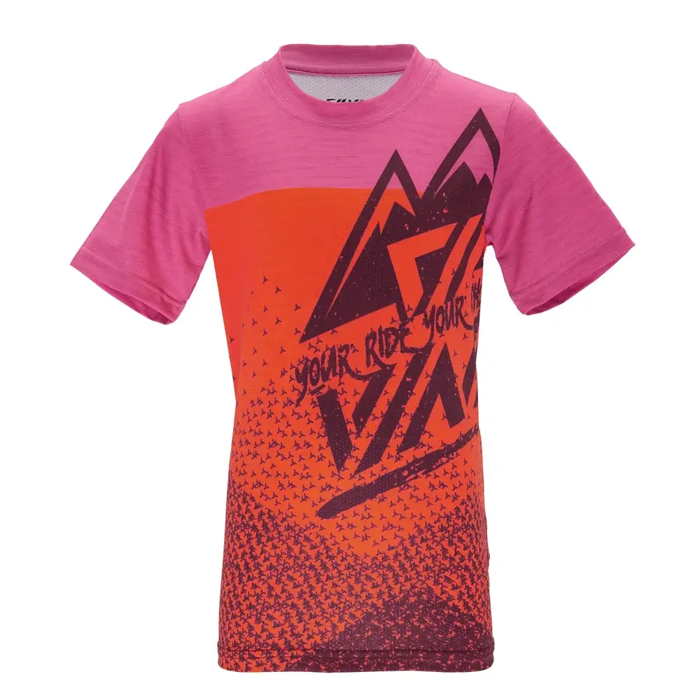 Kinder fietsshirt Silvini Denni CD2283 orange-fuchsia