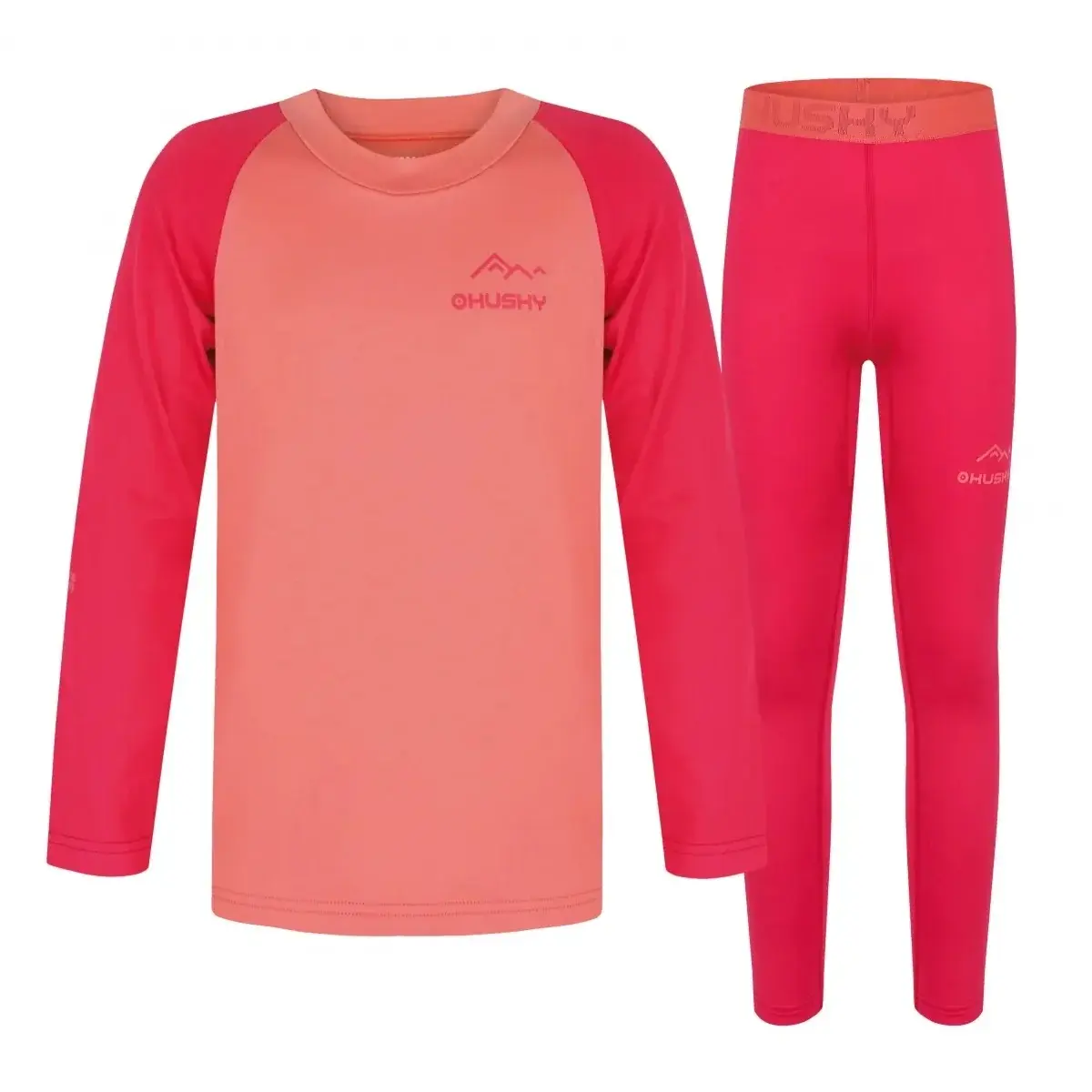 Husky Kinder thermokledingset Husky Tombo K light orange/pink