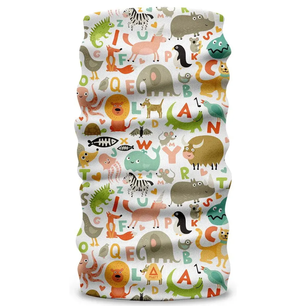 MATT Kinder nekwarmer MATT Kids Scarf Coolmax Eco jungle