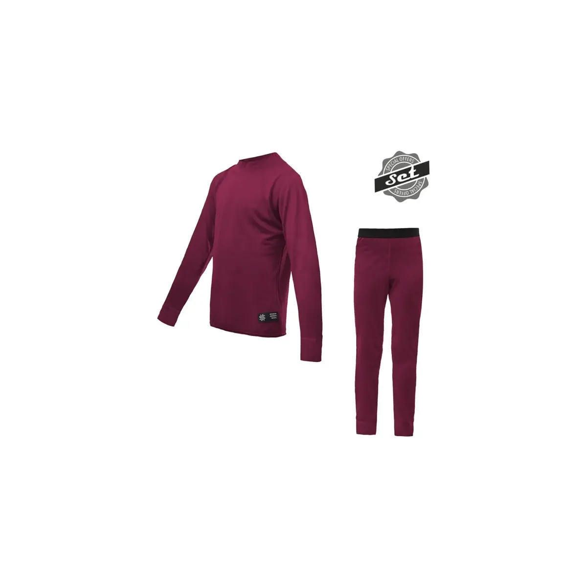 Kinder thermokledingset Sensor Merino Active Set Lilla