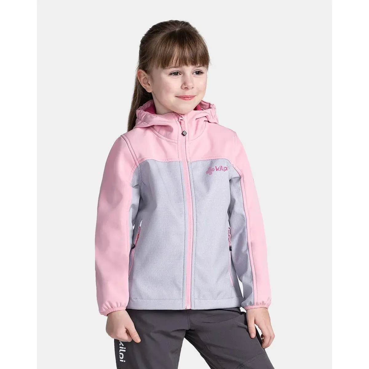 Kilpi Meisjes softshelljas Kilpi Ravia-J lichtroze
