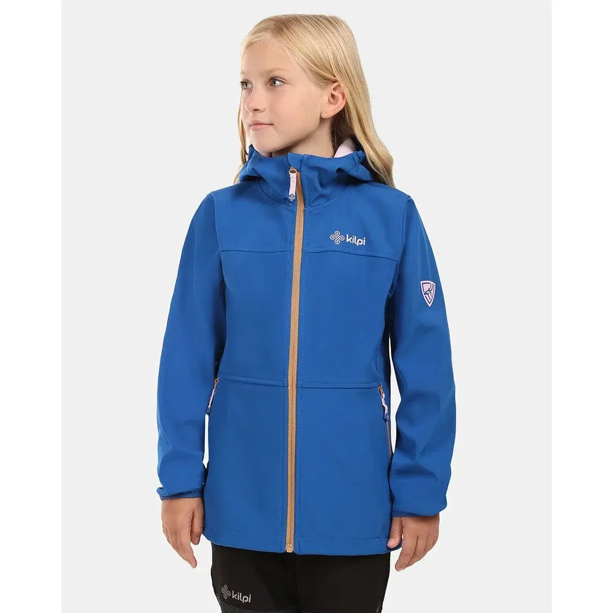 Meisjes softshelljas Kilpi RAVIA-J donkerblauw