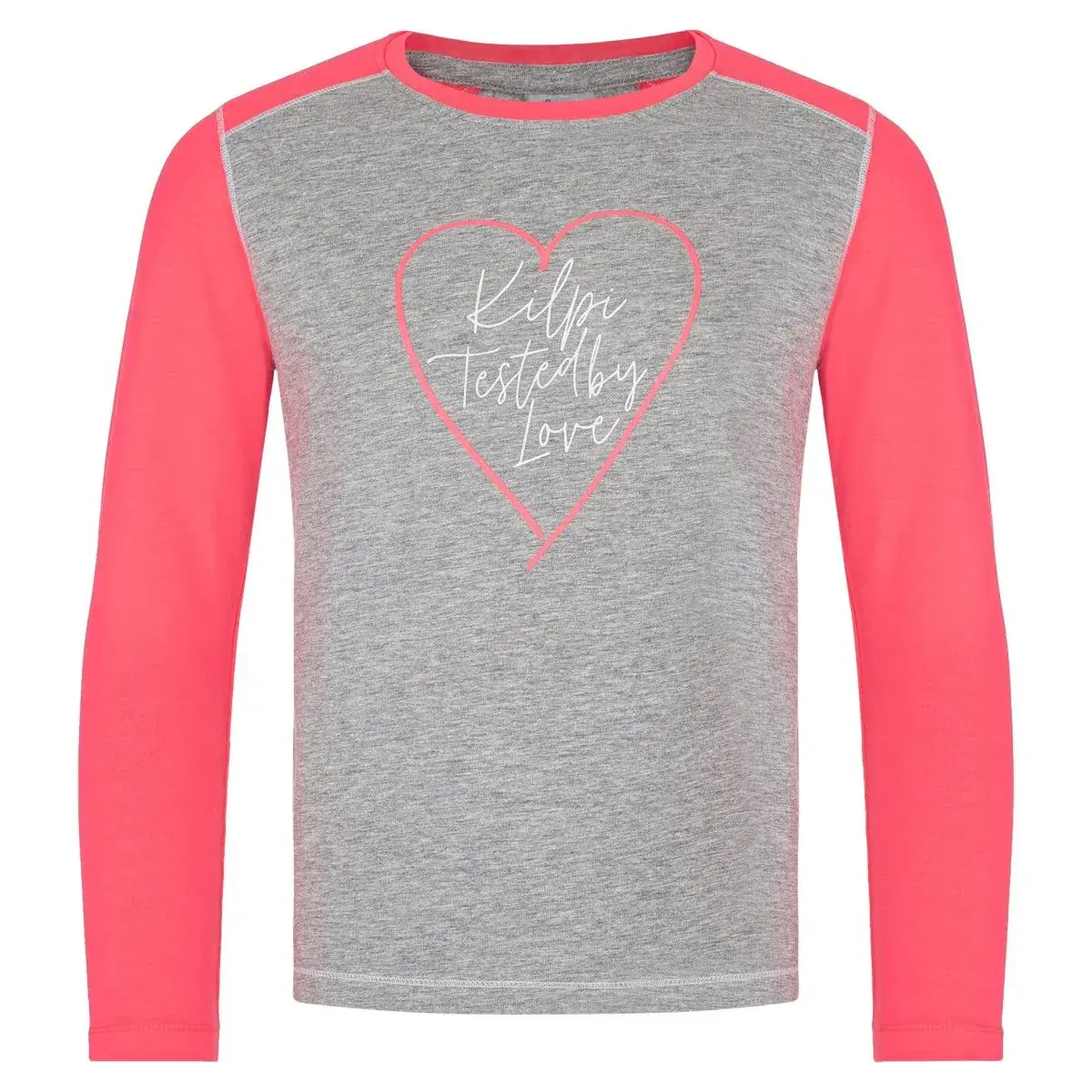 Kilpi Meisjes katoenen shirt Kilpi Sonier-JG lichtgrijs