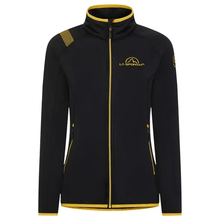 Dames fleecetrui La Sportiva Promo Fleece black/yellow
