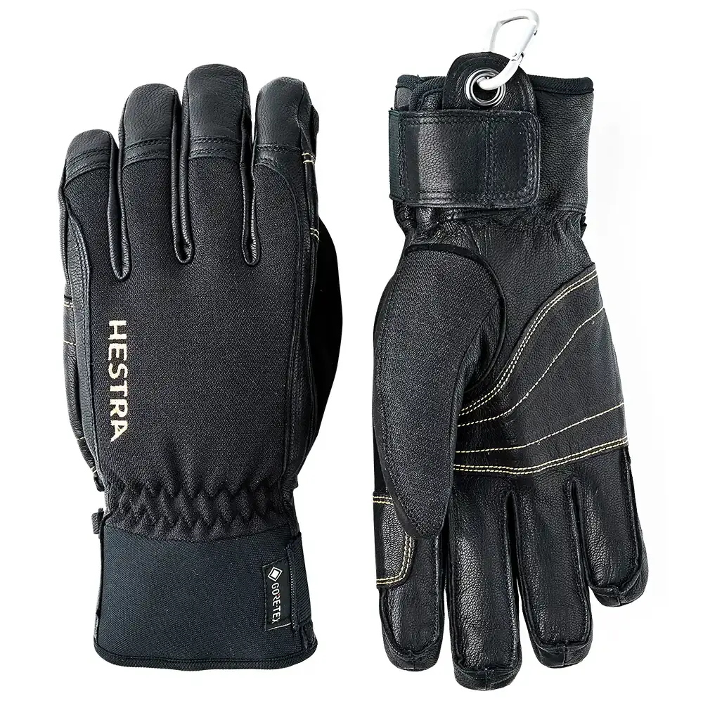 Hestra Herenhandschoenen Hestra Army Leather GORE-TEX® Short Svart/Svart