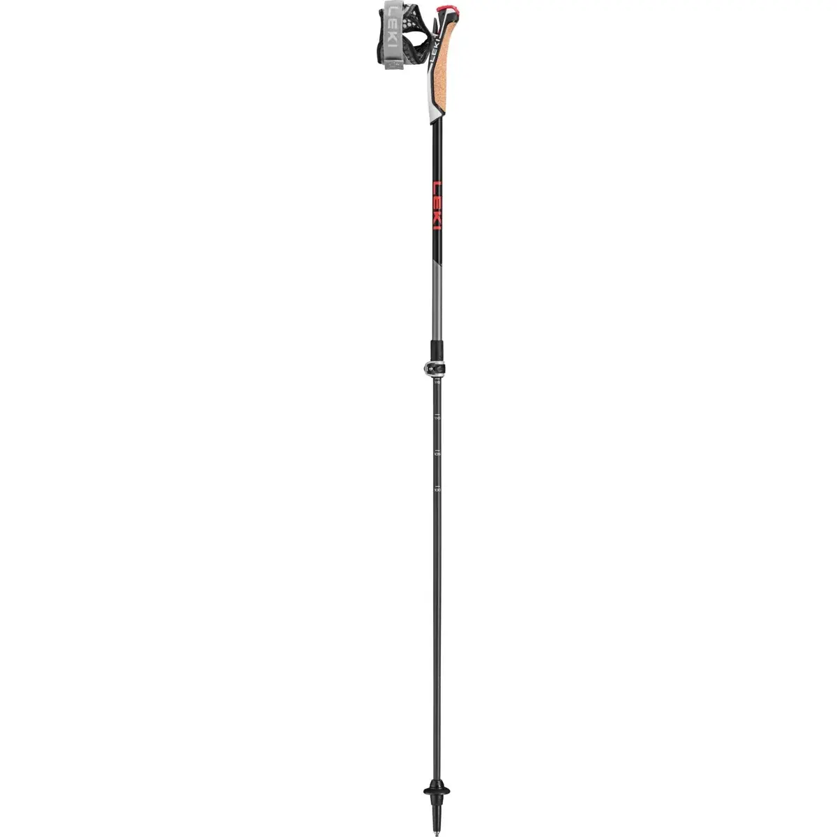 Leki Stokken Leki Instructor Lite, dark anthracite-silvergray-bright red, 100 -125cm