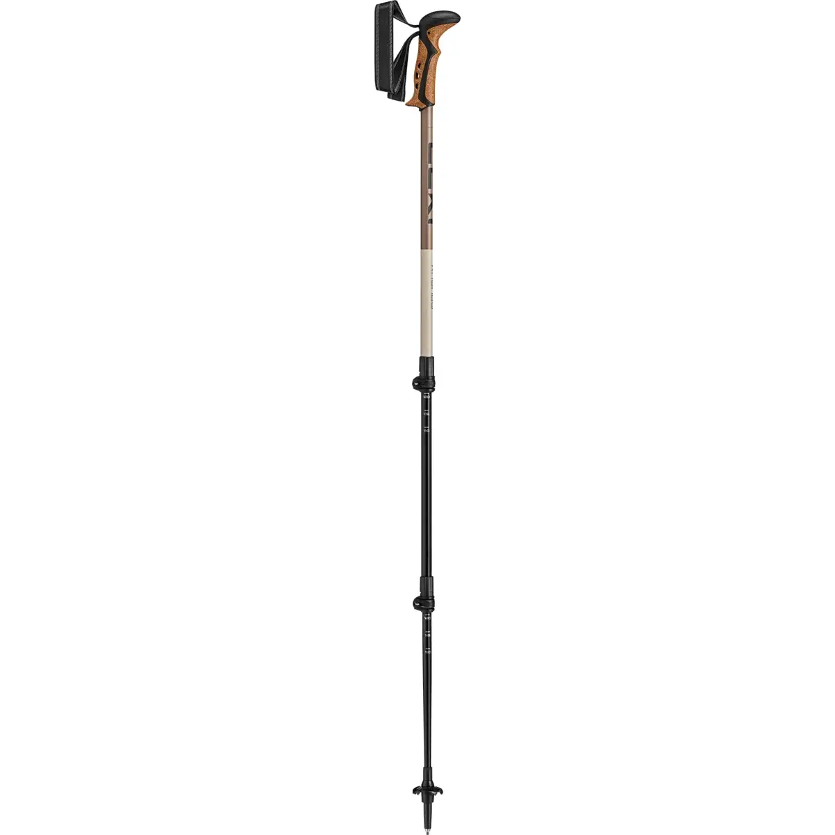 Leki Stokken Leki Khumbu, black-pale clay light-pale clay dark, 110-145cm