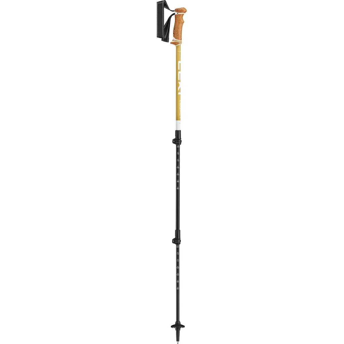 Leki Stokken Leki Legacy Lite, white-goldbrown, 90-125cm