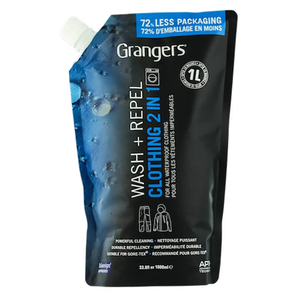 Grangers Impregneermiddel Grangers Wash + Repel Clothing 2 in 1 1L Pouch