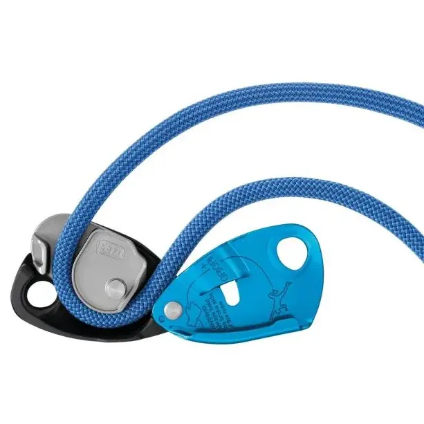 Zeker- en abseilapparaat Petzl GriGri+ blauw