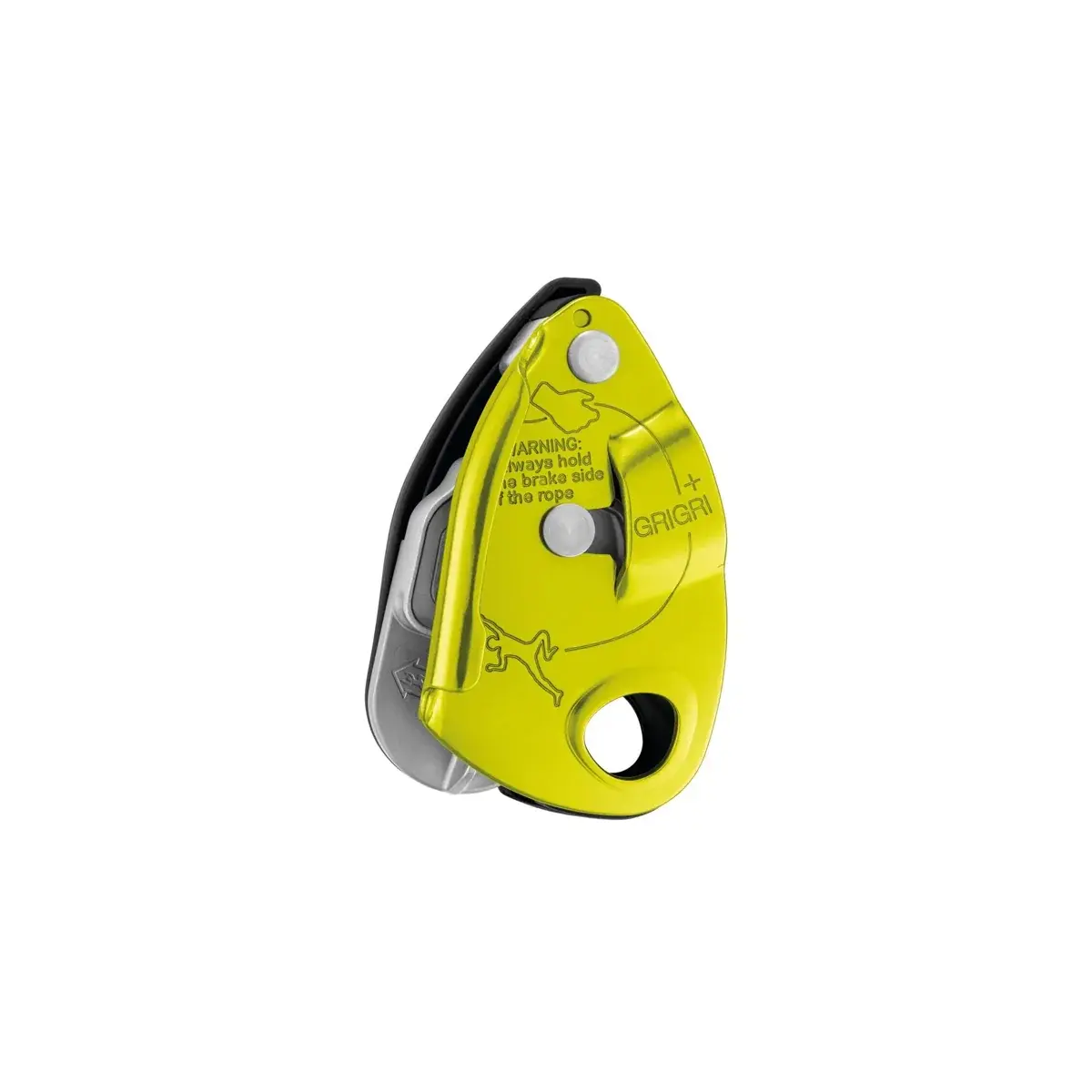 Zeker- en abseilapparaat Petzl GriGri+ geel