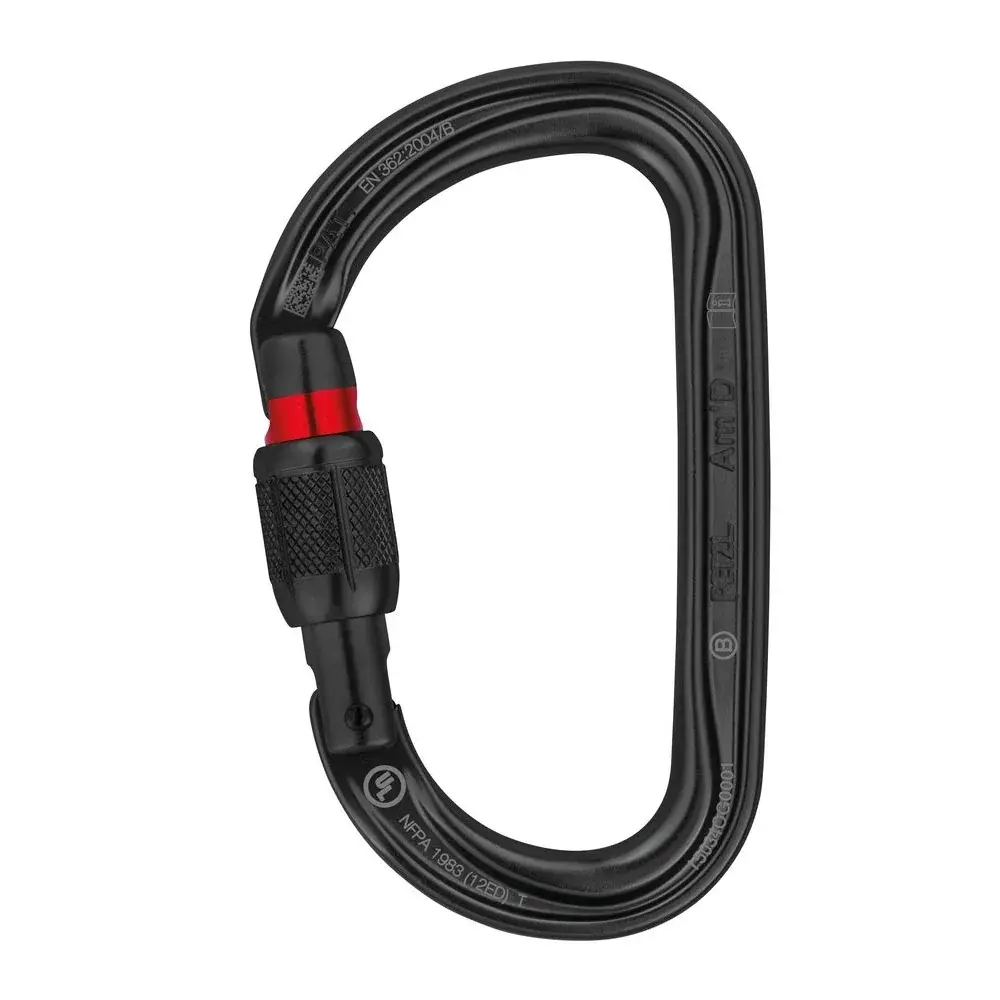 Petzl Karabiner Petzl AmD screw-lock zwart