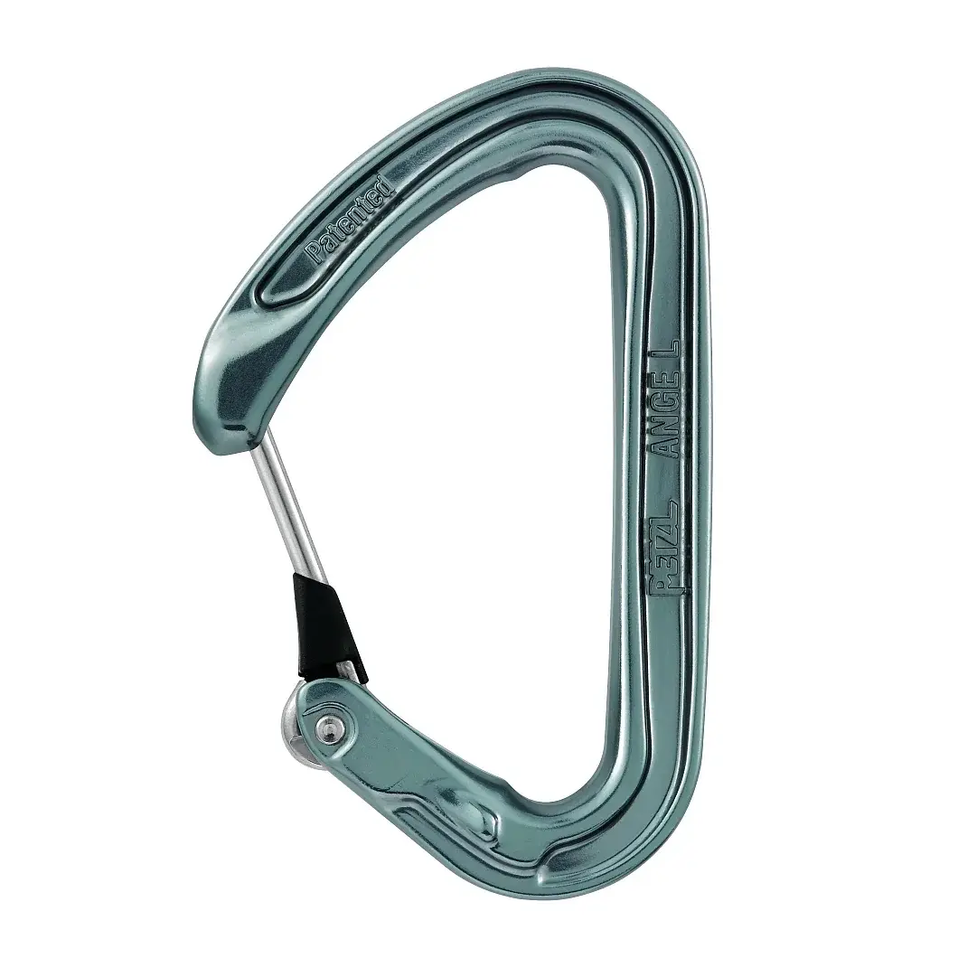 Karabiner Petzl Ange L grijs