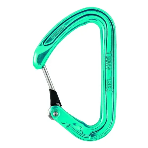 Karabiner Petzl Ange L blauw