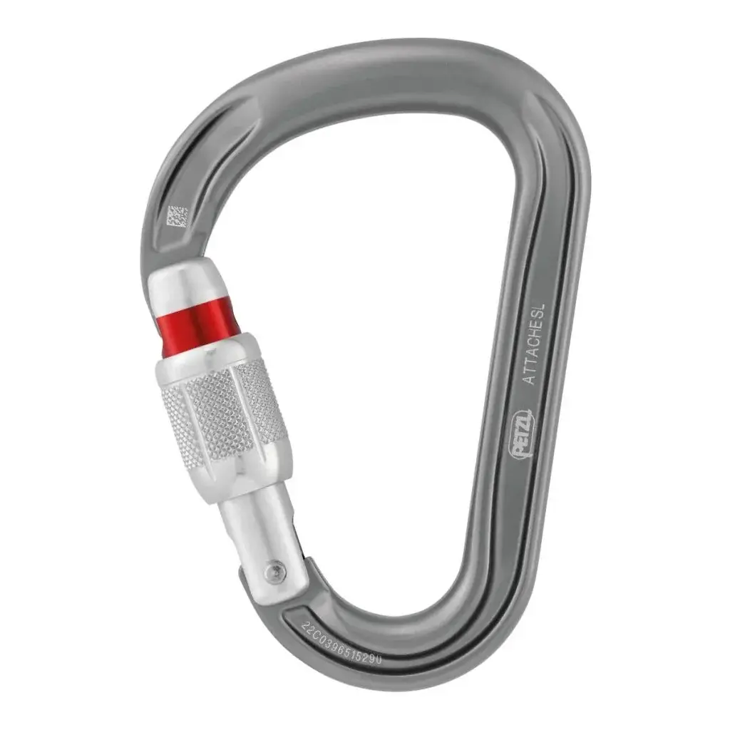 Petzl Karabiner Petzl Attache grijs