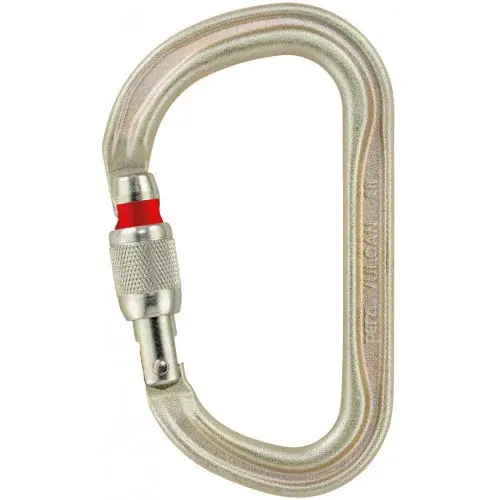 Petzl Karabiner Petzl Connector Vulcan Screw-lock goud