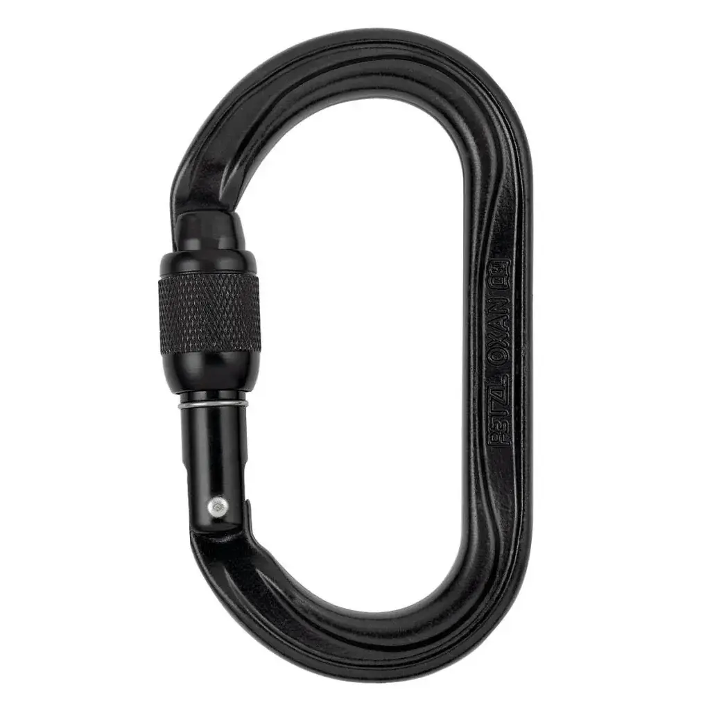 Petzl Karabiner Petzl Oxan Screw-Lock zwart