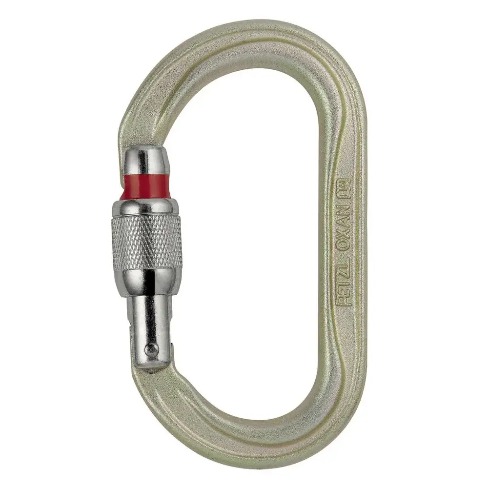 Petzl Karabiner Petzl Oxan screw-lock zilver