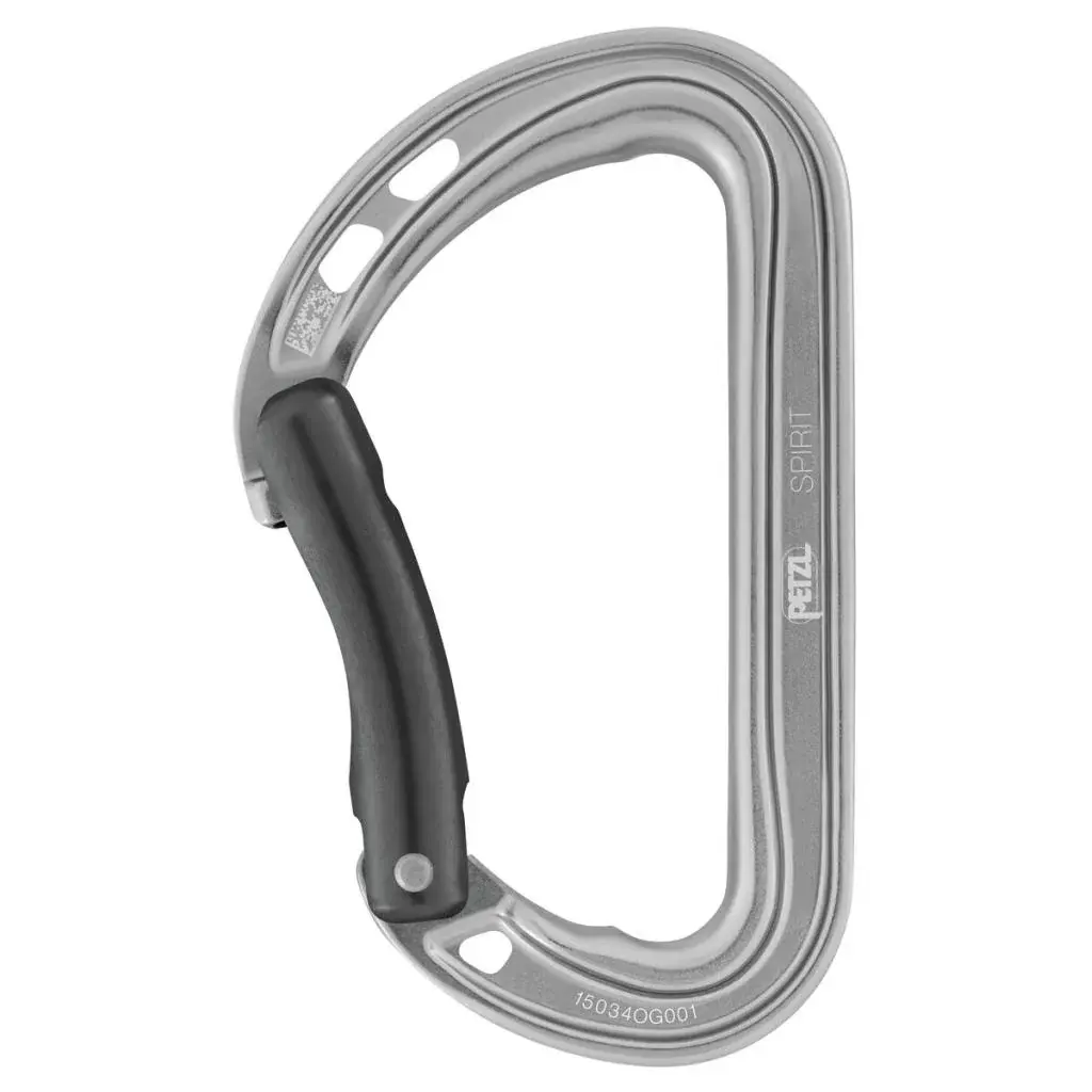 Universele karabiner Petzl Spirit Bent Gate Gray