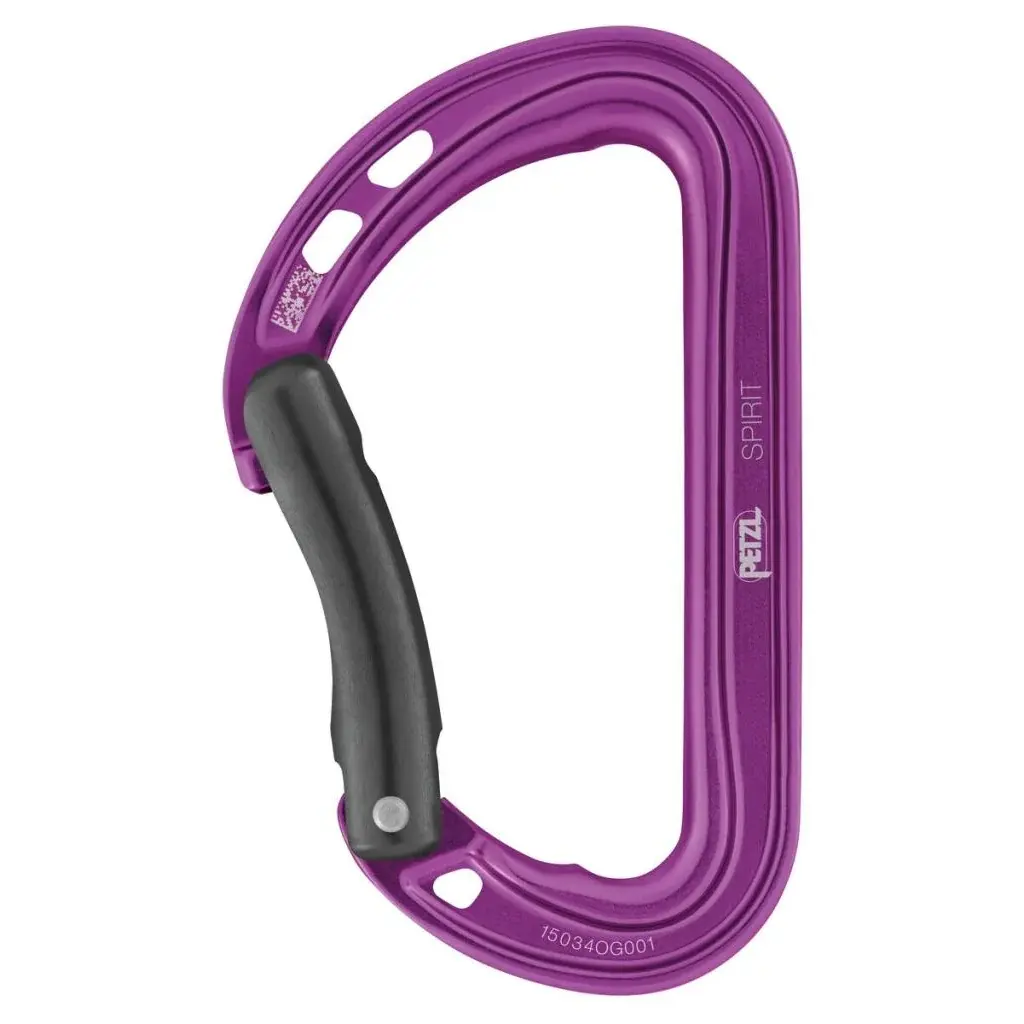 Petzl Universele karabiner Petzl Spirit Bent Gate Violet