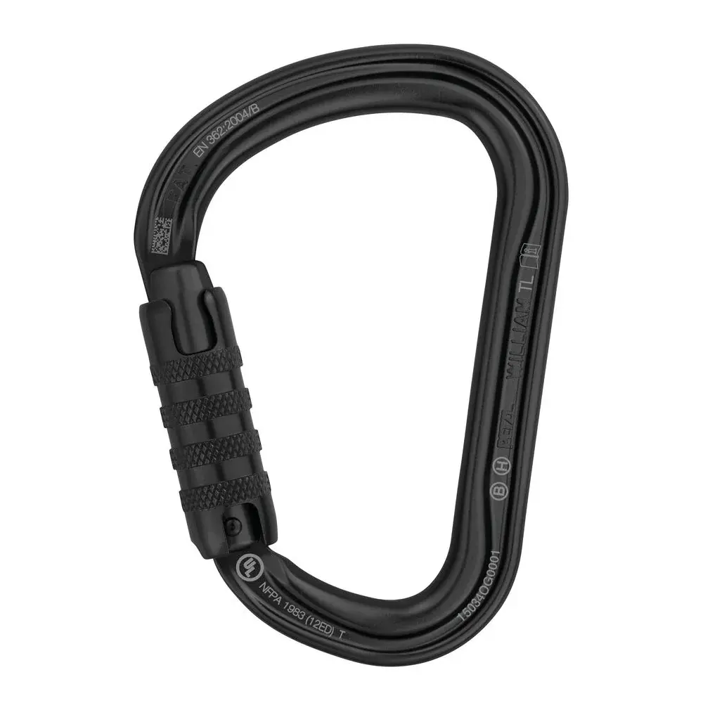 Petzl Karabiner Petzl William triact-lock zwart