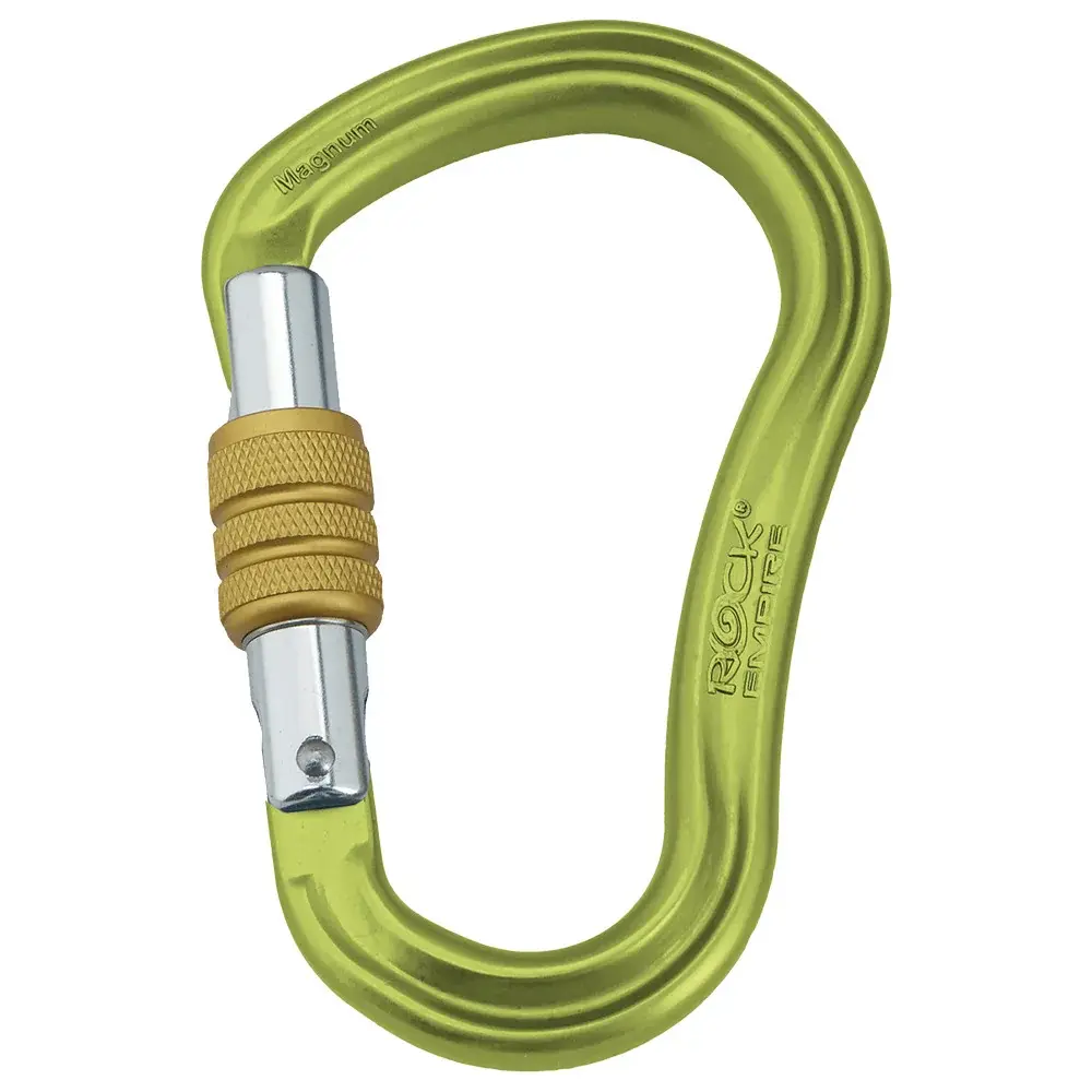 Rock Empire Karabiner Rock Empire Carabiner HMS Magnum Screw Lichtgroen Lichtgroen