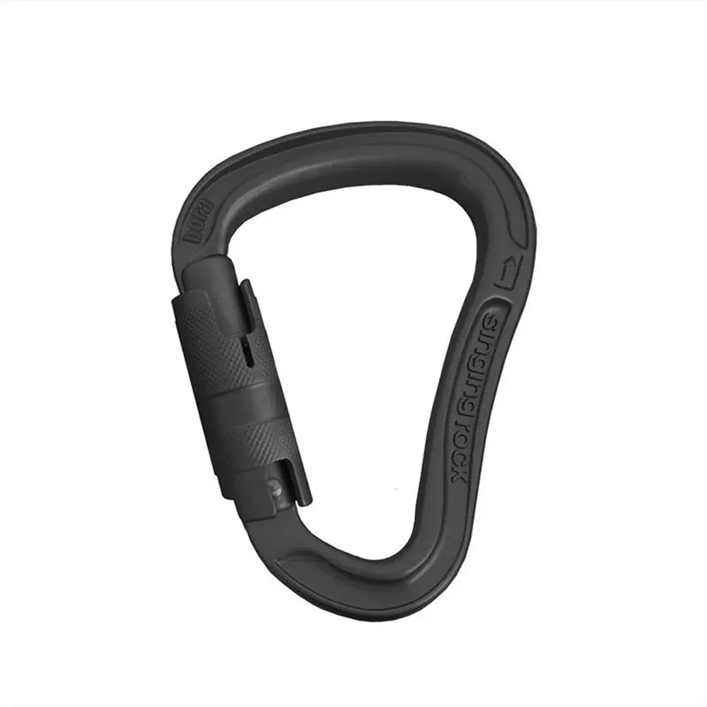 Singing Rock Karabiner Singing Rock Bora HMS Triple Lock zwart