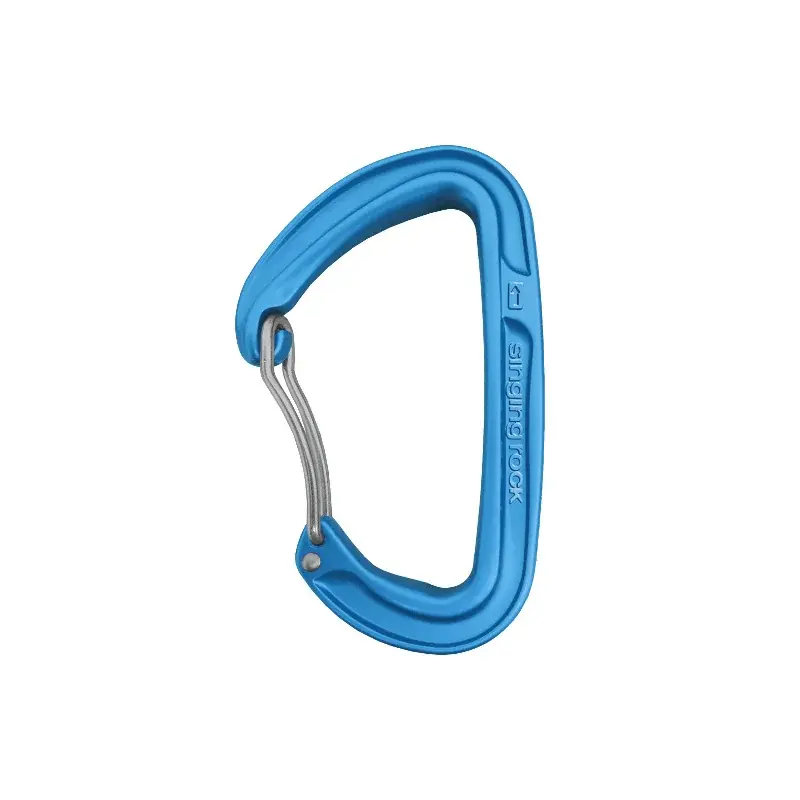 Singing Rock Karabiner Singing Rock COLT WIRE gebogen blauw