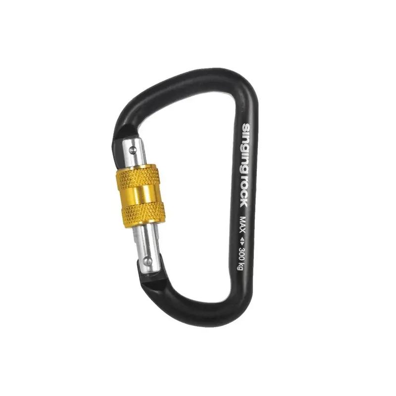 Singing Rock Karabiner Singing Rock Mini D met schroefsluiting