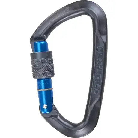 Skylotec Karabiner Skylotec Lime SG (screw gate) Anthracite/Blue Onesize