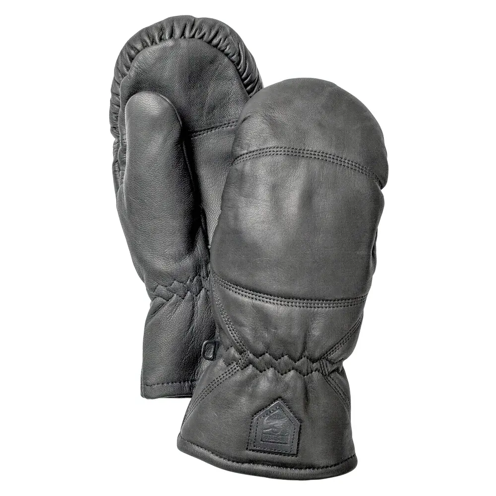 Hestra Leren wanten Hestra Leather Box Mitt Svart
