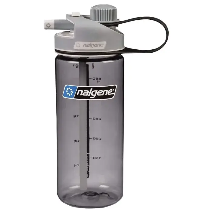 Nalgene Fles Nalgene MultiDrink, Gray w/Gray Cap, Sustain Gray w/Gray Cap, Sustain 560ml