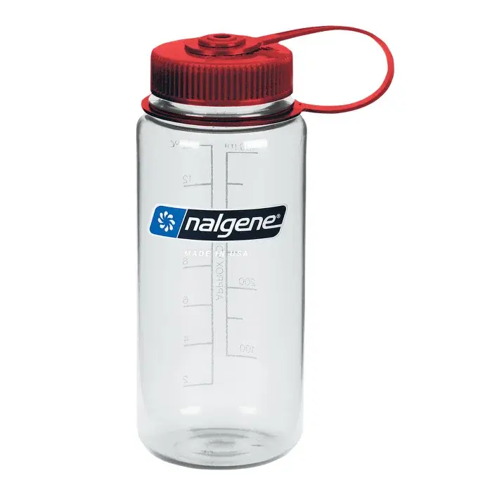 Nalgene Fles Nalgene WM Clear w/Red Cap, Sustain Clear w/Red Cap, Sustain 500ml