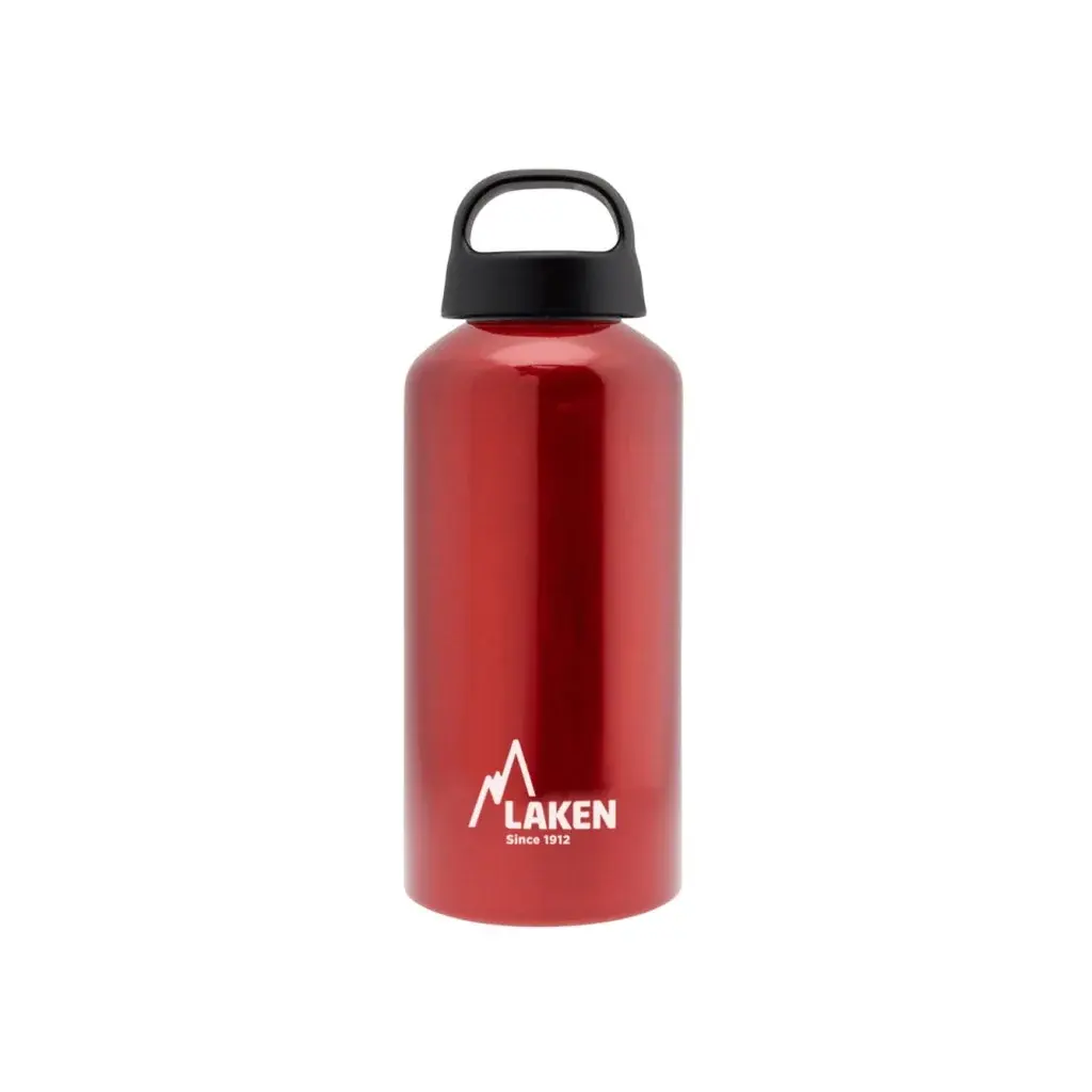 Fles LAKEN aluminium Classic 600 ml rood