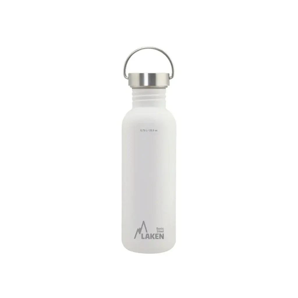 Fles LAKEN staal Basic Vintage 750 ml wit