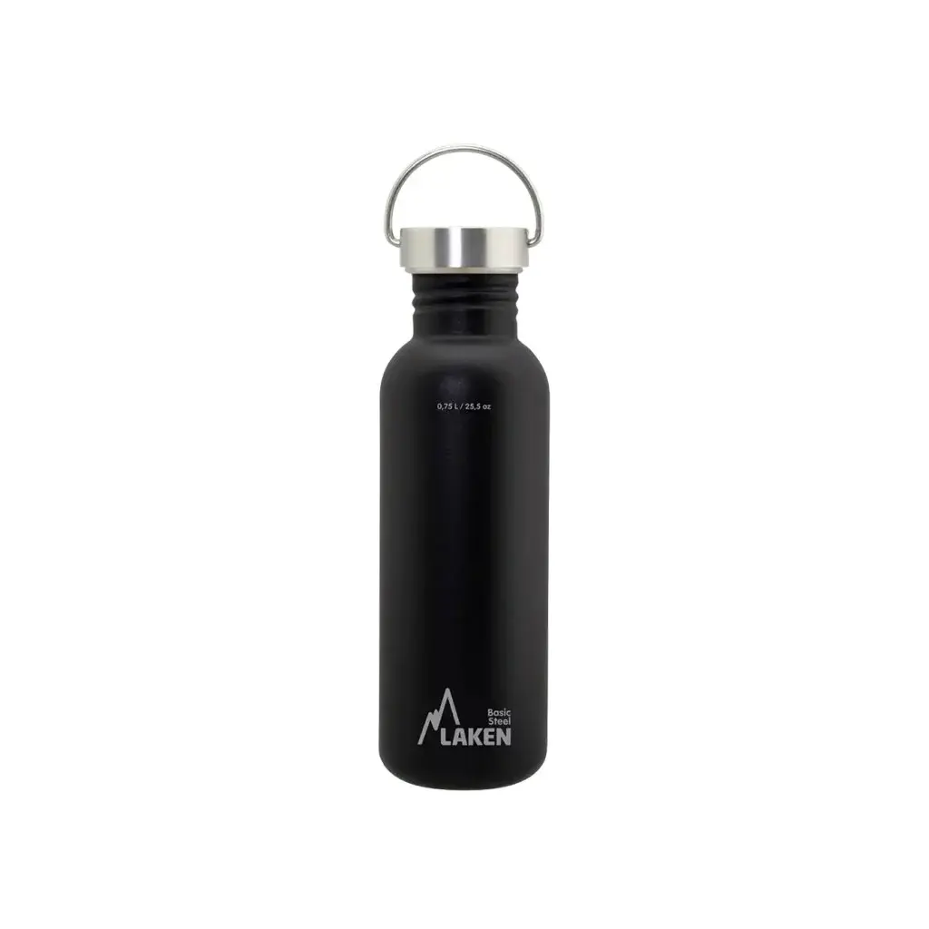 LAKEN Fles LAKEN staal Basic Vintage 750 ml zwart