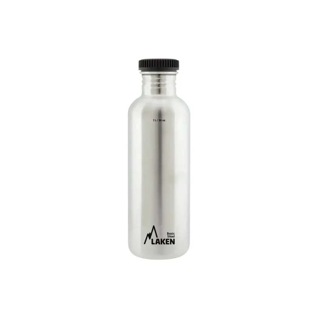 LAKEN Fles LAKEN staal Plain 1000 ml staal